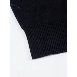 Women's Chic Sweater - Elegant Pullover with Long Flowing Lines, Non-Transparent Winter Sweater for Office, Party, Everyday Outfits - Fall/Winter Women's Fashion Tops, Cute Sweaters, Party Wear, Sophisticated Style, Highquality Knitwear