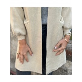 Women's Fleece Hooded Jacket - Elegant Casual Winter Coat with Full-Length Pockets, Machine Washable Outerwear in Black, Brown, Grey, Navy, or Beige - Cozy Fall & Winter Outerwear for Everyday or Formal Events