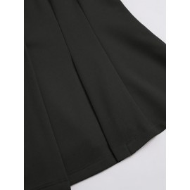 Plus Size, Women's Plus Size Tailored Black Suit Jacket - Elegant Lapel Collar Blazer Coat, Structured Notch Jacket for,, Weddings & Professional Attire, Wrinkle-Resistant Classic Fit (Machine Washable)